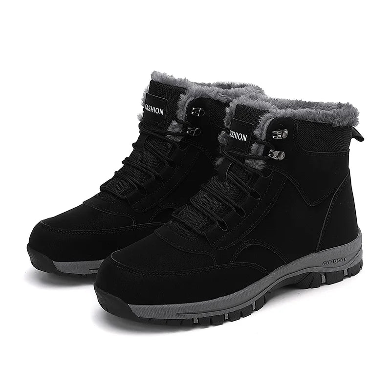 Bota Unissex de Inverno com Plataforma Forro e Design Impermeável – (Promoção de Inverno 2025)
