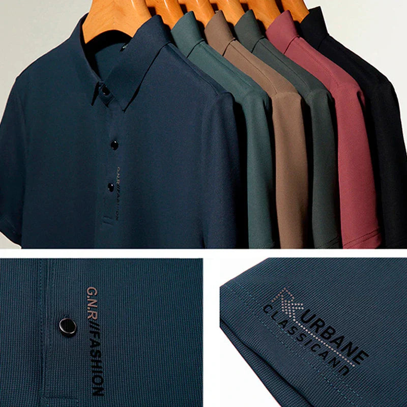 [PAGUE 2 LEVE 3] Camisa Polo Casual Bressan em Viscose com Elastano + BRINDES: 3 Bermudas e Relógio
