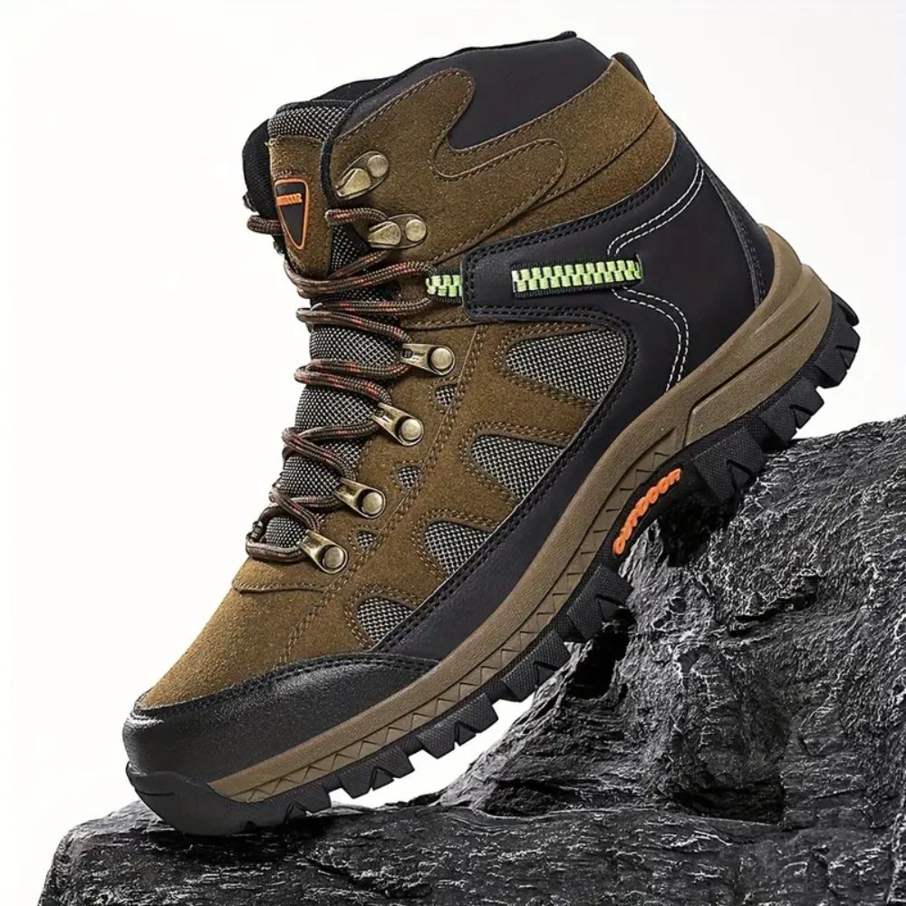Kit Bota Tática Militar Branvek Masculina em Couro Legítimo e Nylon + BRINDES: Cinto, Carteira e Relógio Tático